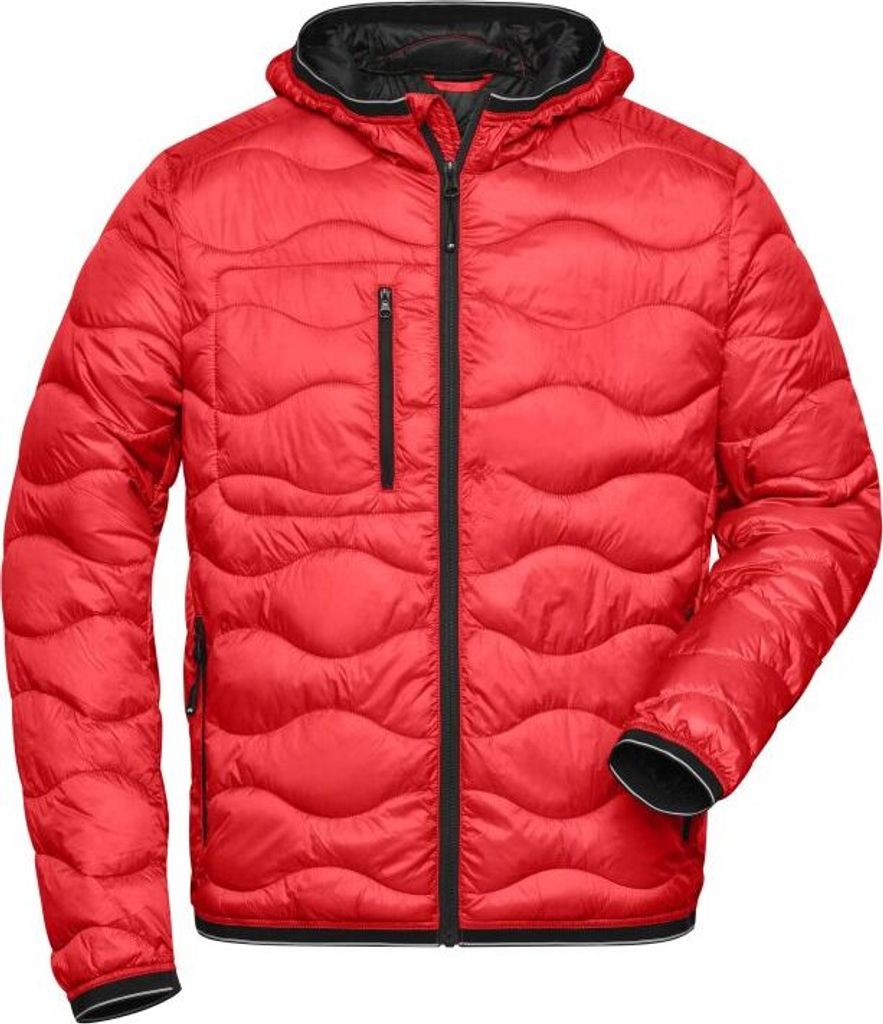 Men's Padded Jacket red/black, Gr. M