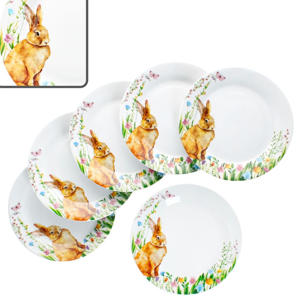 6x Wielkanocna radość talerz na ciasto Ø19,4cm porcelana 6 Zdjęcie produktu 