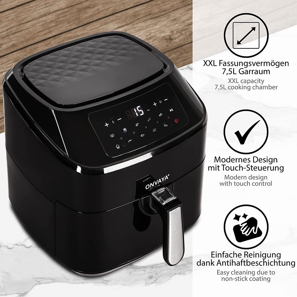 ONVAYA® Heißluftfritteuse | Airfryer XXL | Fritteuse ohne Produktbild 3