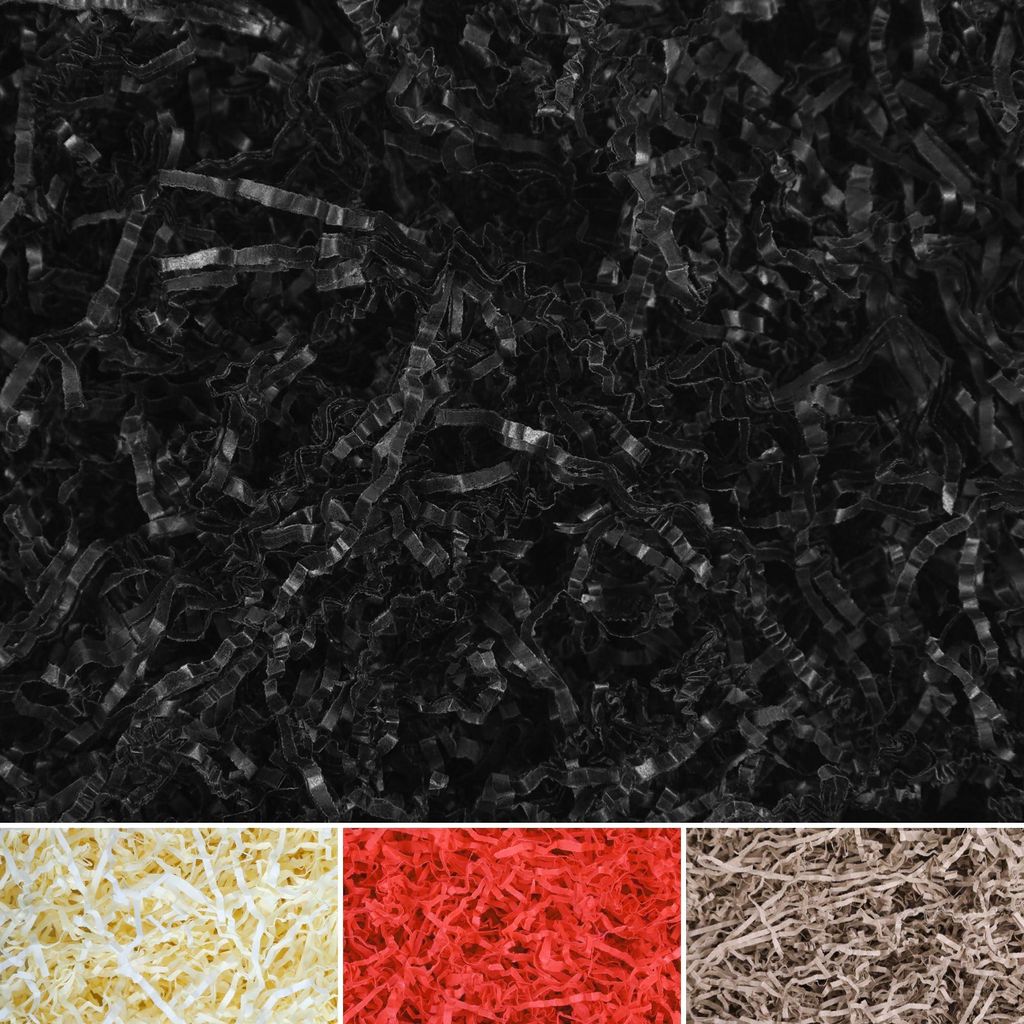 Creative Deco 1 kg Zwart Versnipperd, Kraft-Tissuepapier Productafbeelding 