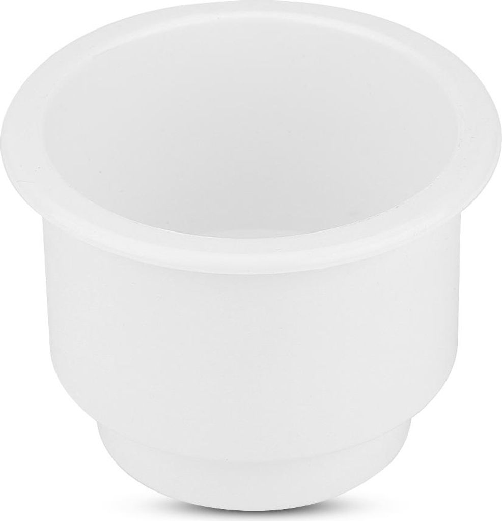 Marine RV Boot Yacht Kunststoff Getränk Tasse Flasche kann Halter mit Einsatz Drain Hole Universal Weiß