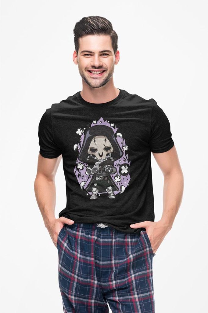 D&B Uni Polo PC00089 Reaper Schwarz-Größe M
