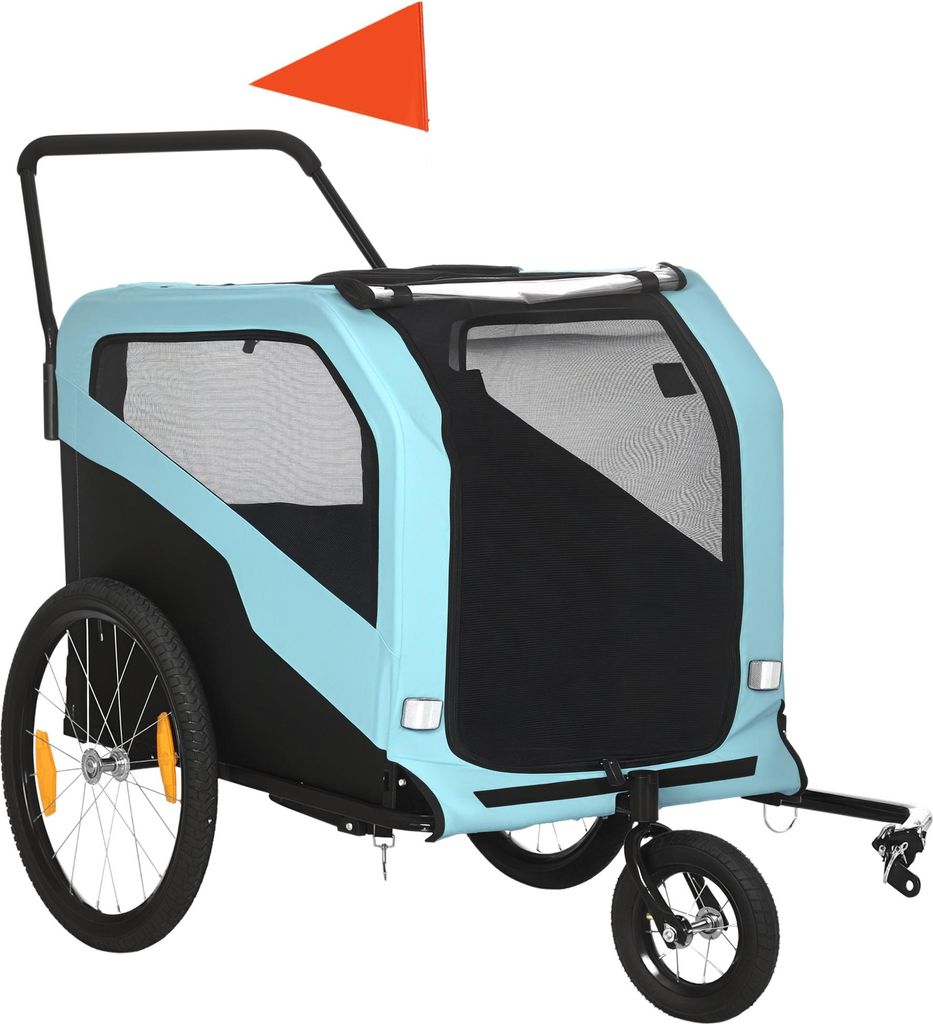 PawHut 2 v 1 – príves za bicykel pre psov, vozík pre psov s Obrázok produktu 