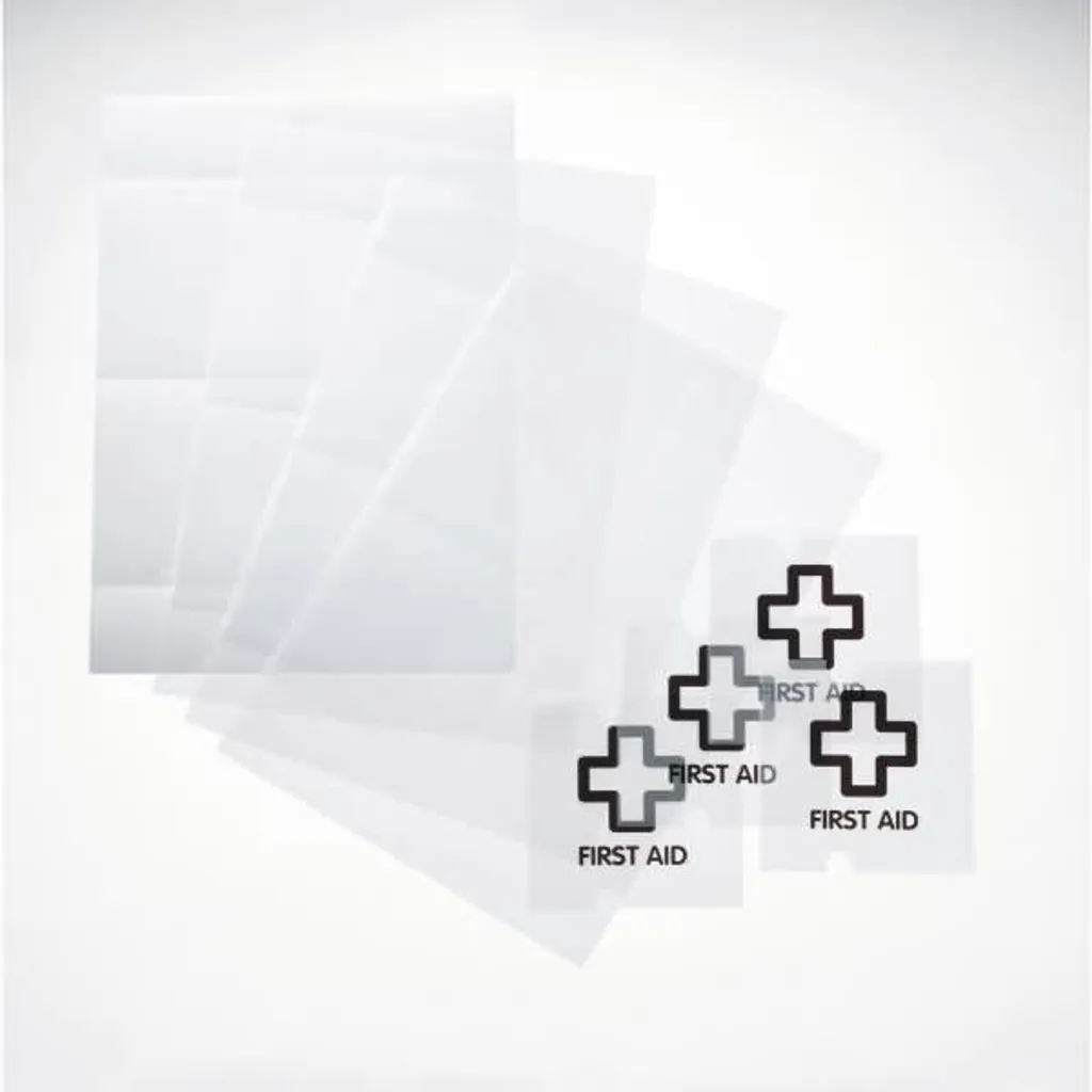 Insertions transparentes microperforées Crystal Sign 105x105 mm 40pc - 3