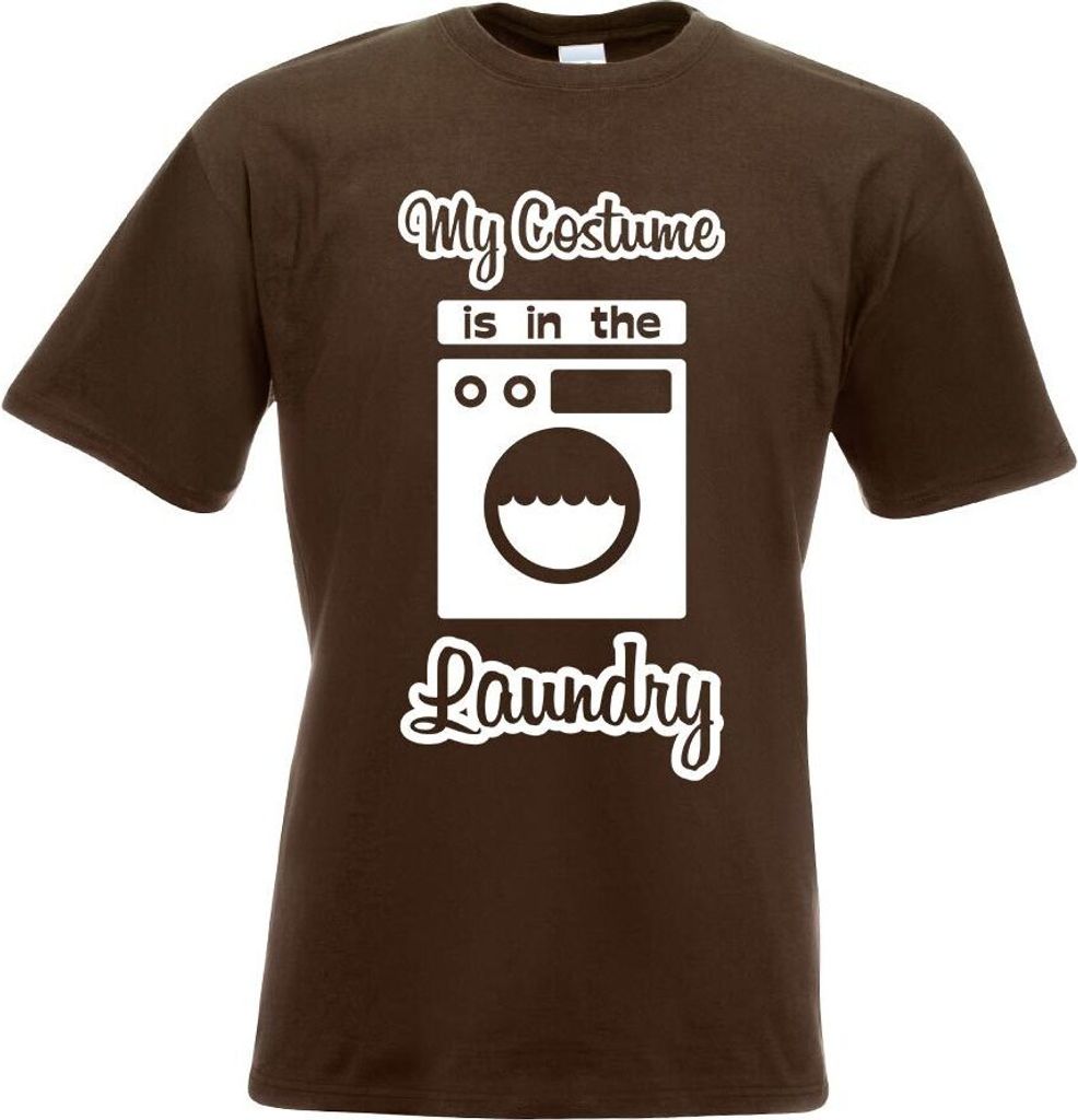 Kiwistar - T-Shirt - Chocolate - Costume is in The Laundry Motiv Bedruckt Funshirt Design Print - mit Motiv Bedruckt - Funshirt Design - Sport - Fr...