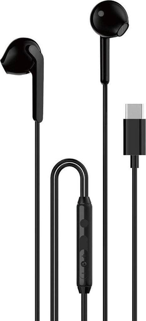 Dudao X3C In-Ear kabelgebundene Kopfhörer Usb-C 1.2M - Schwarz