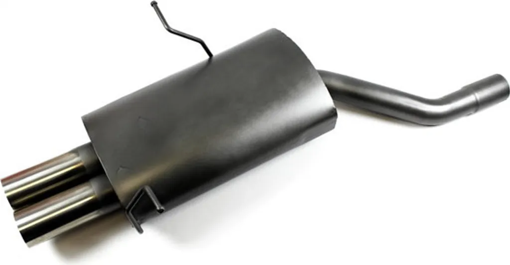 Pot d'Échappement SCHARF 2x76mm pour BMW Série 3 E46 avec Sortie Inox et ABE
