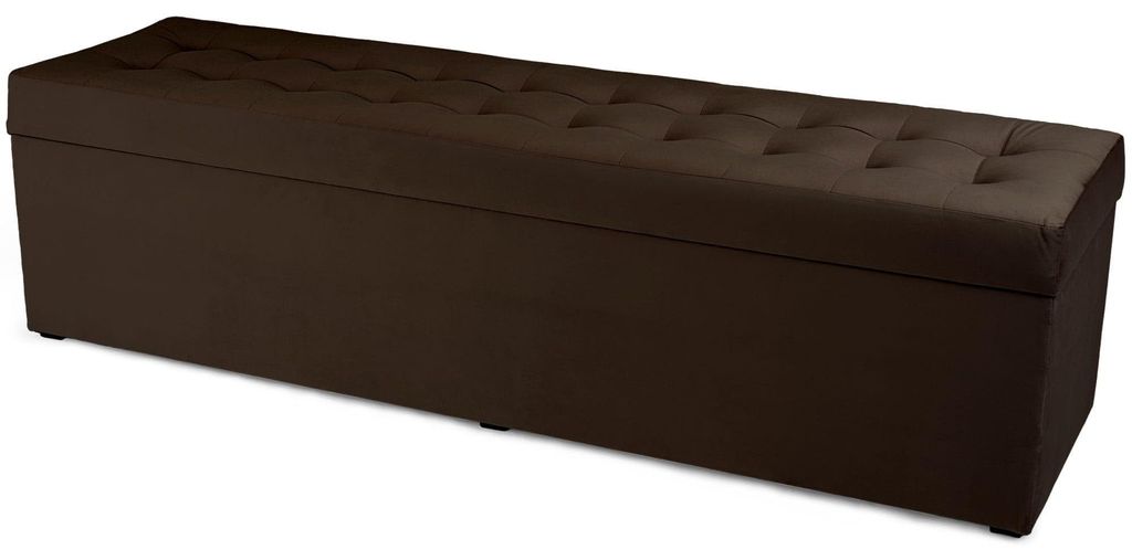 MG Design Polsterhocker Braun 45x160 cm - Stauraum 190L, Produktbild 