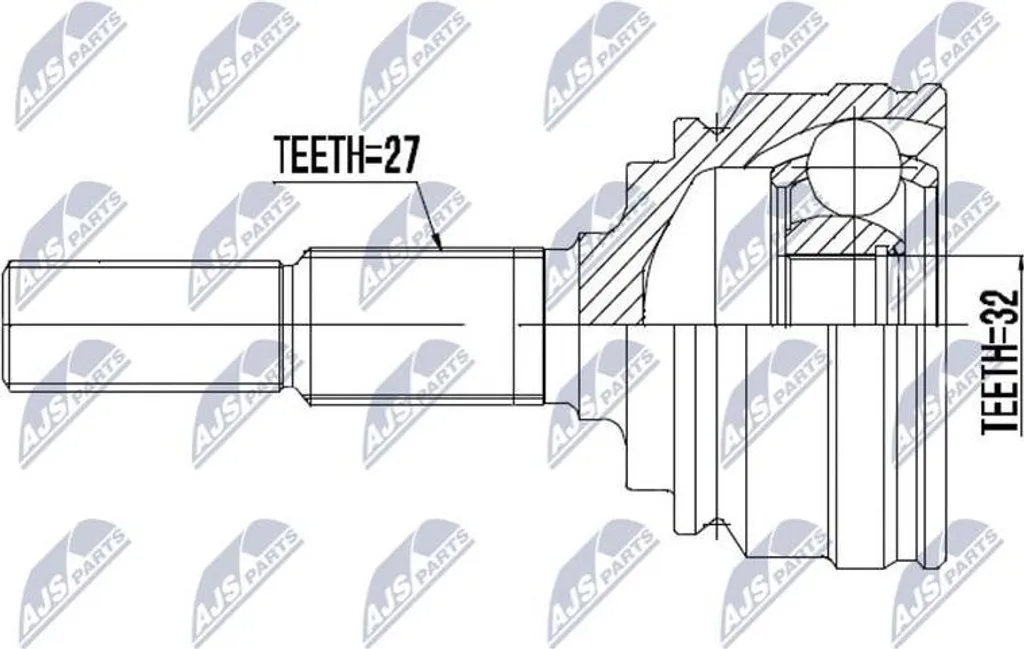 Jeu de joints NTY NPZ-CH-022 pour arbre de transmission OE 7845024