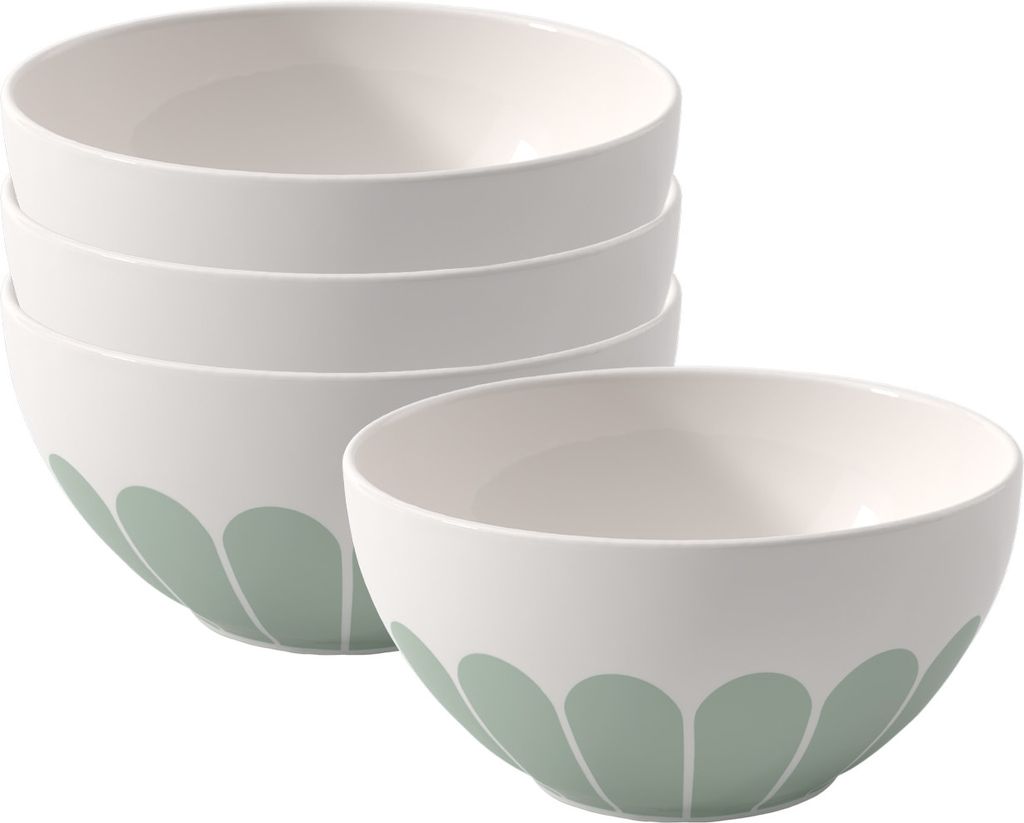 Villeroy & Boch Fleur Vert Müslischale ø 14,1 cm 4er Set