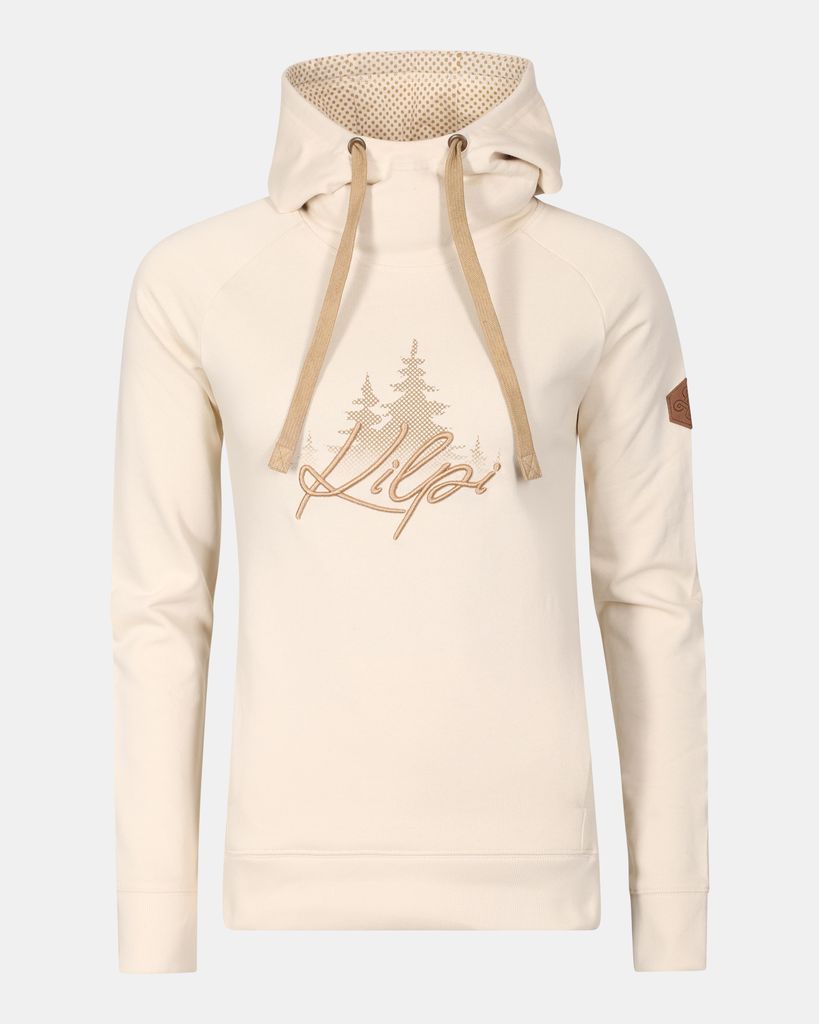 Damen-Kapuzenpullover aus Baumwolle Kilpi NEA-W, BEIGE, Größe 44