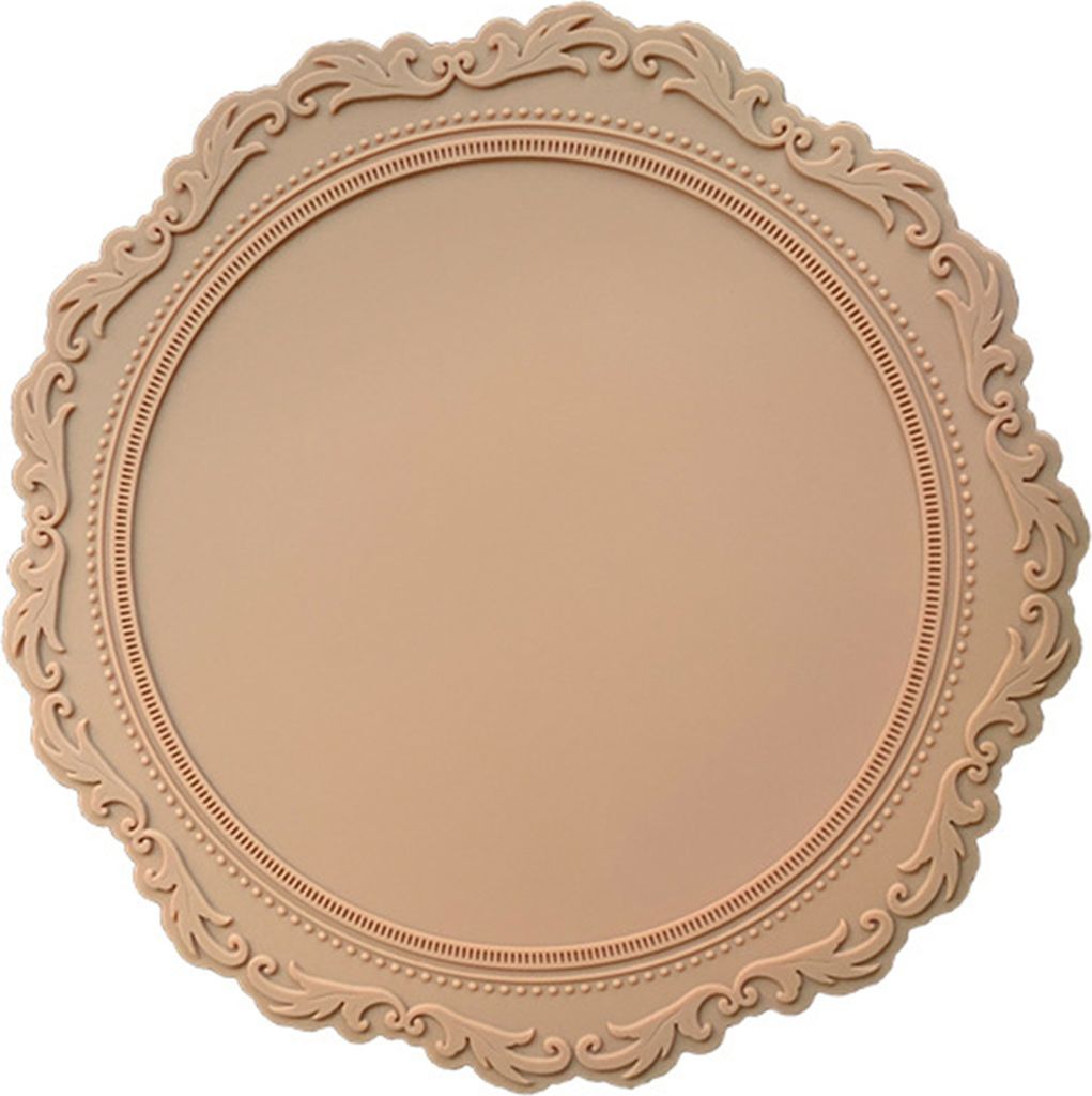 Untersetzer, Vintage-Design mit geprägtem Blumenmuster, Silikon, Mehrzweck-Geschirrmatte für den Schutz der Heimdekoration