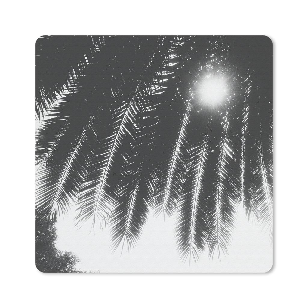 MuchoWow® Mauspad Mousepad Palmenblätter - Tropisch - Sonne Produktbild 