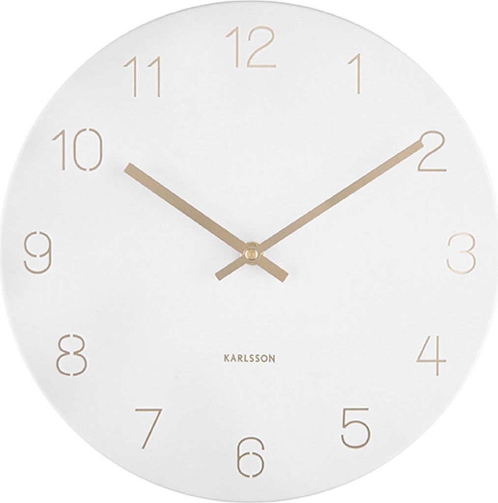 Karlsson - Wanduhr Charm - Weiß - Ø30cm Produktbild 