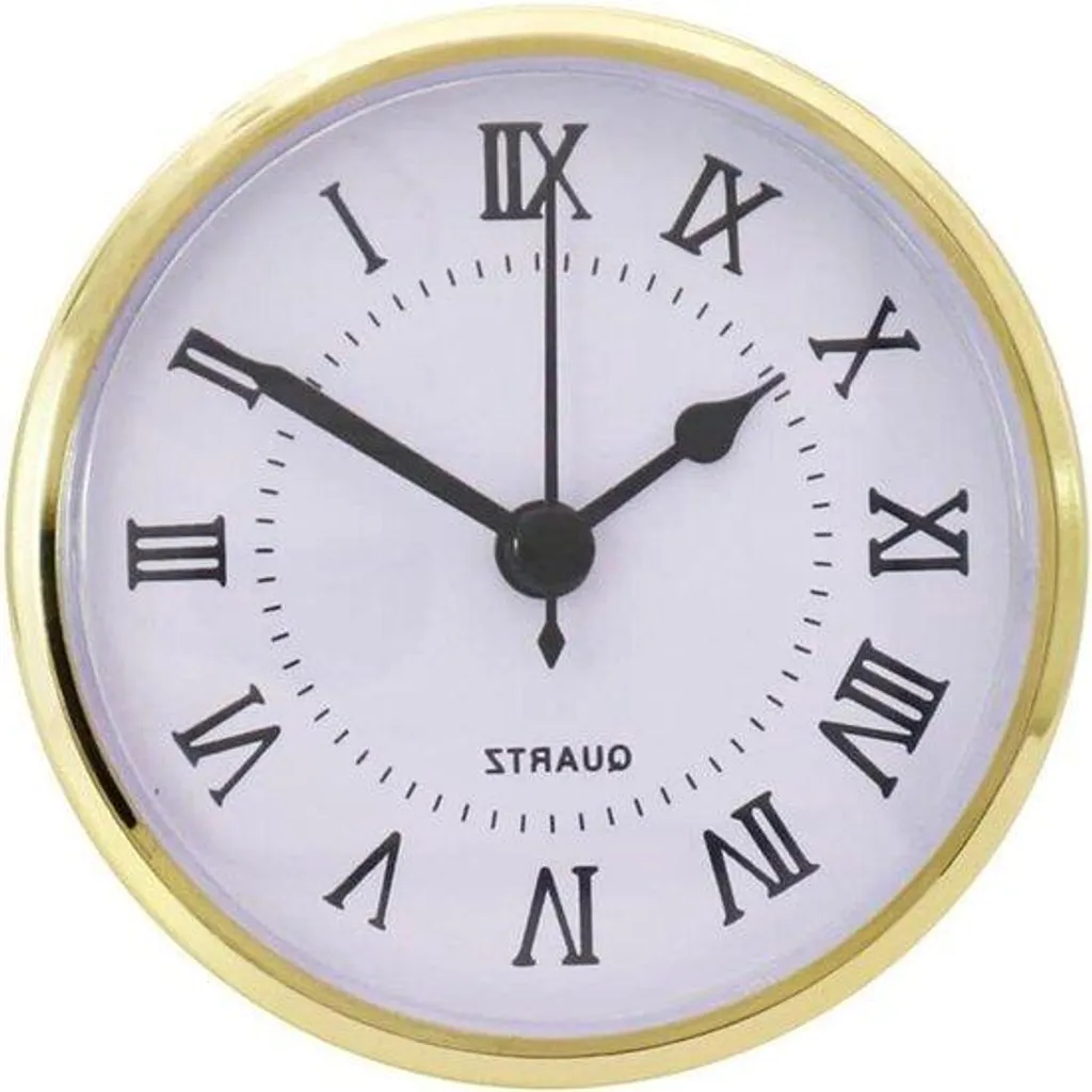 Horloge de table européenne 90mm avec chiffres romains à pile - Modèle E90
