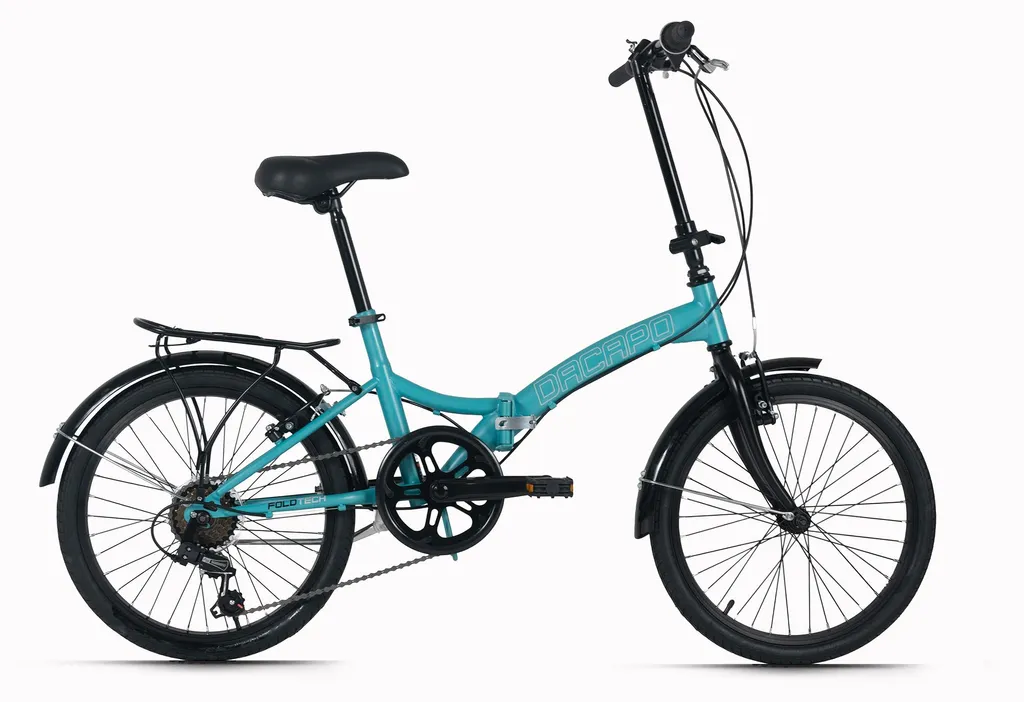 Vélo de Ville Pliant 20 Pouces avec 6 Vitesses - DaCapo Foldtech 405C
