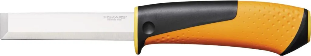 Coltello da Lavoro Difficile con Fodero Affilatoio e Tallone Battibile