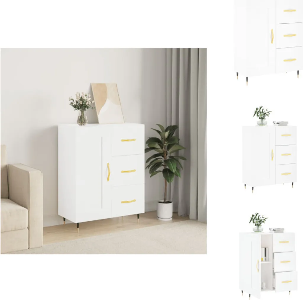 Mobile Credenza Bianca vidaXL 69,5x34x90 cm - Arredo Ingresso Moderno