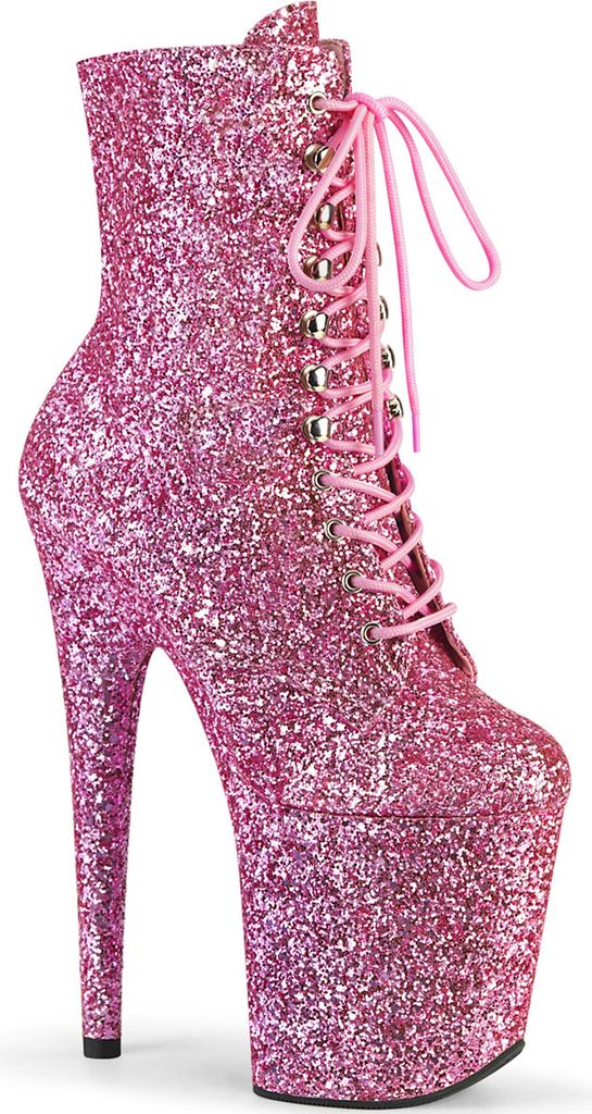 FLAMINGO-1020GWR Damen Booties von Pleaser, Rosa , EU 42, US 12