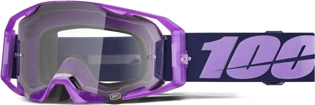 Masque motocross pour temps couvert 100% Armega violet clair