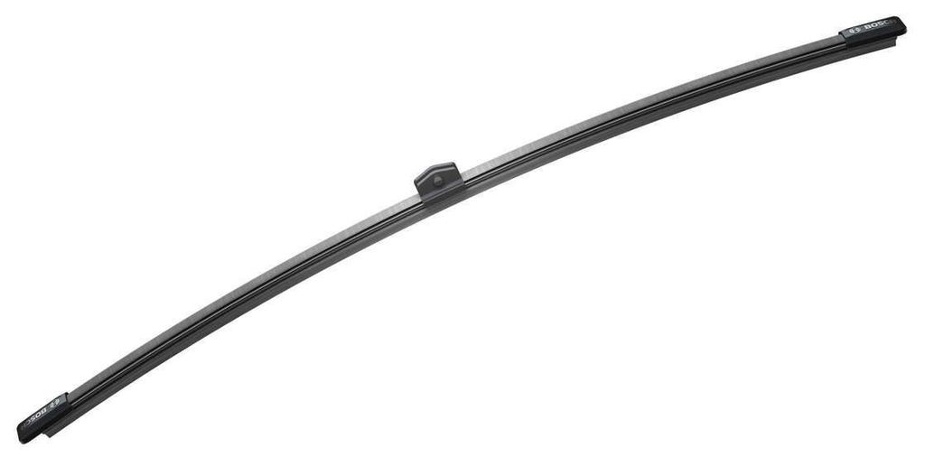 A single car windshield wiper blade is shown against a white background.