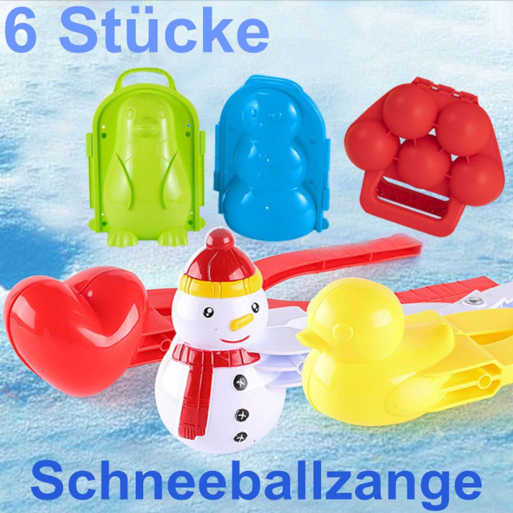 Schneeball Clip Herz Snowball Maker Schneeballzange Schnee Scoop Spielzeug Tools 