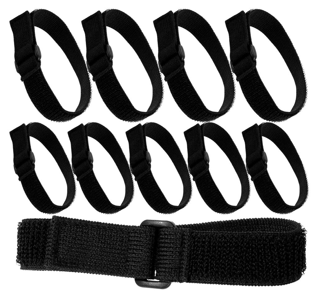 Verstellbare Bento-Kasten Gurte 10 Stück Elastische Lebensmittelboxgurte für Lunchboxen und Brotdosen aus Mischgewebe für Schule und Outdoor
