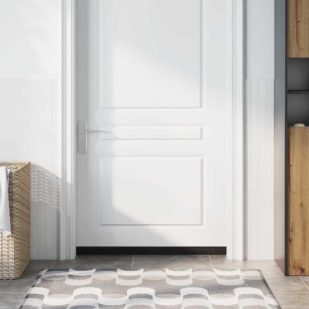 Selbstklebende Türbürstendichtungen 6 pcs Braun 100 cm