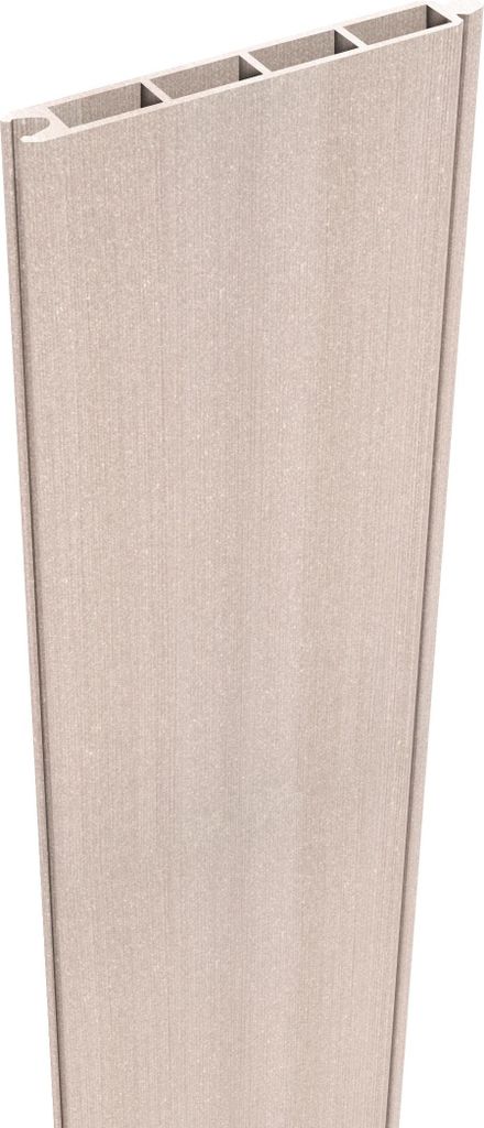 A single, tall, trapezoidal panel with a textured surface and a hollow top edge, presented against a white background.