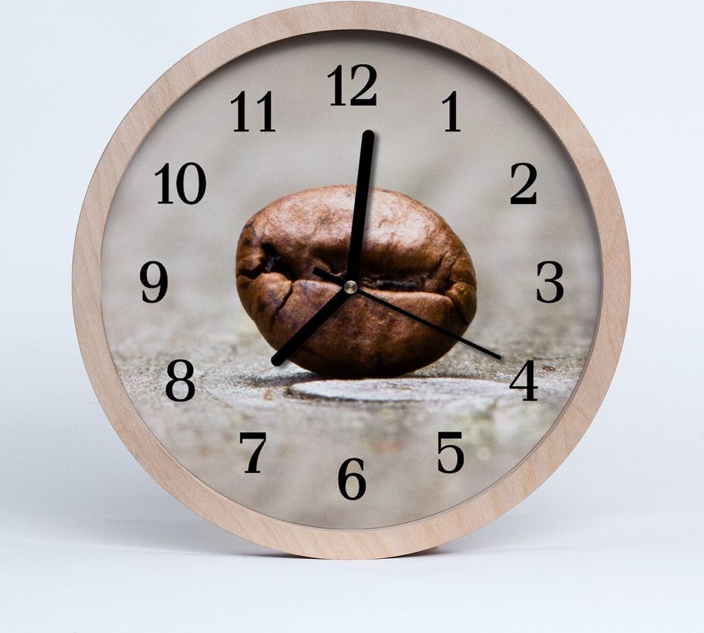 Holzuhr 30fi cm wanduhr - Kaffeebohne in das Wohnzimmer