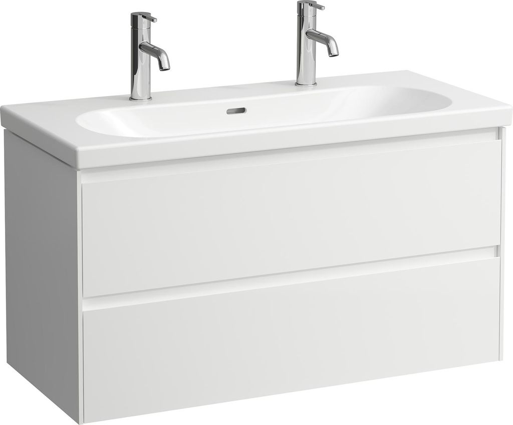 LAUFEN LANI Waschtischunterbau, 2 Schubladen, SoftClose, 985x515x450mm, H4035621129901