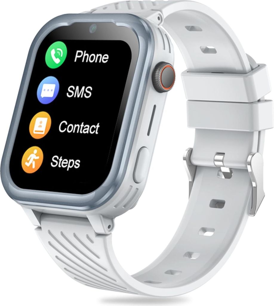 4G-Smartwatch für Kinder mit GPS und Telefon, Kinder mit WLAN, Videoanruf,2 Kameras, SOS, Schulmodus, für Jungen und Mädchen von 4–16 Jahren (...