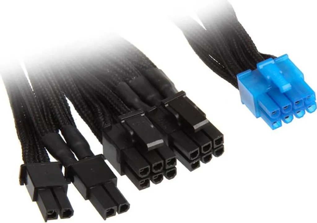 Solution câble PC rigide : Adaptateur souple SilverStone SST-PP06B-2PCIE70 - 3