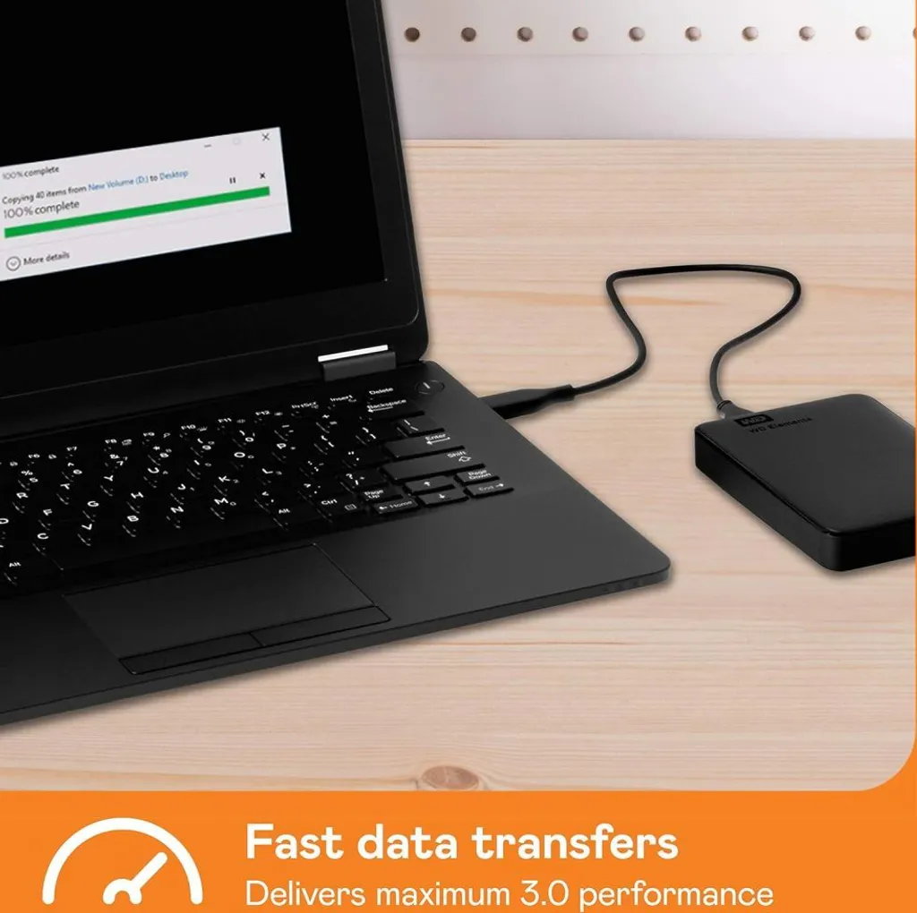 Disque Dur Externe 5To WD Elements Portable USB 3.0 - Boîtier Noir - 4