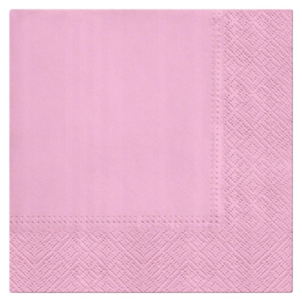 20 Servietten Unicolor rosa 33x33cm Produktbild 