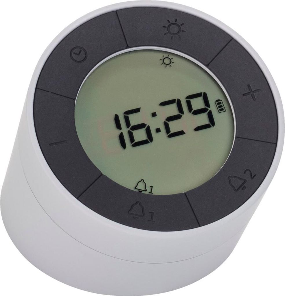 TFA 60.2029.10 Quarz Wecker Grau Anthrazit Alarmzeiten 2
