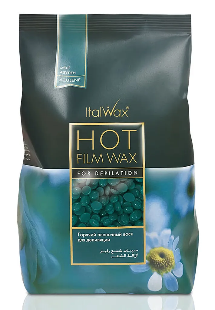 Solution anti-rougeurs : Cire filmée ItalWax Azulène 1 kg pour épilation