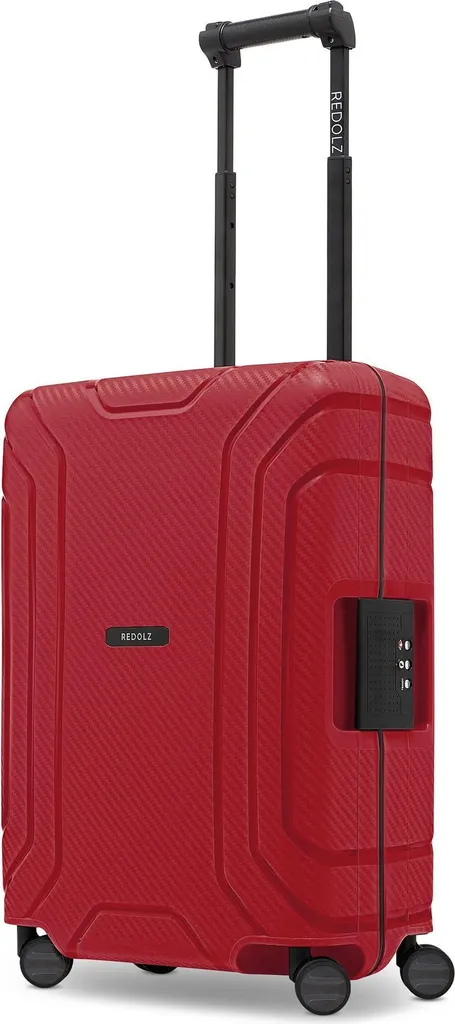 Trolley REDOLZ Essentials 15 Rosso - Bagaglio a Mano Senza Cerniera