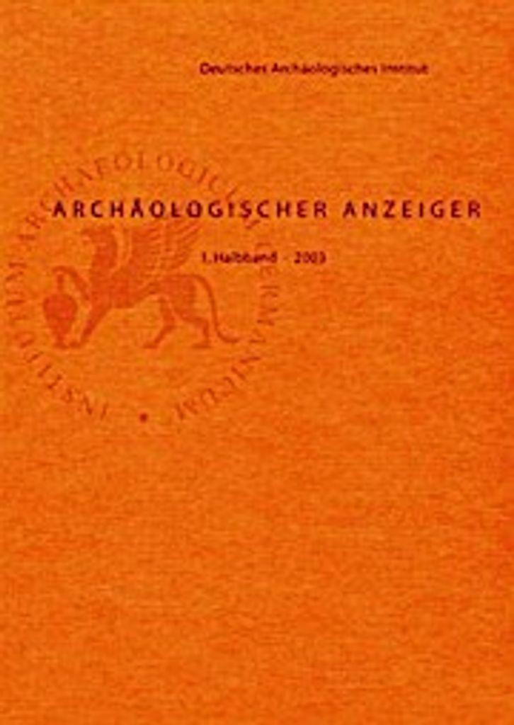 Archäologischer Anzeiger 2/2003