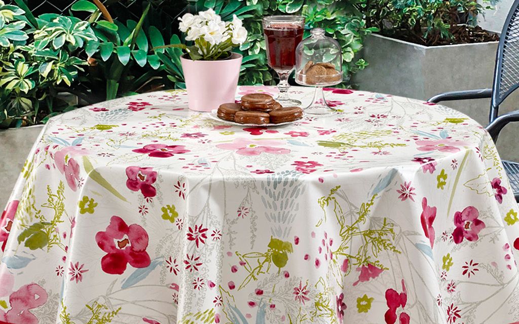 PVC Tischdecke Bloom Blumen bunt Wachstuch - Breite & Länge Produktbild 4