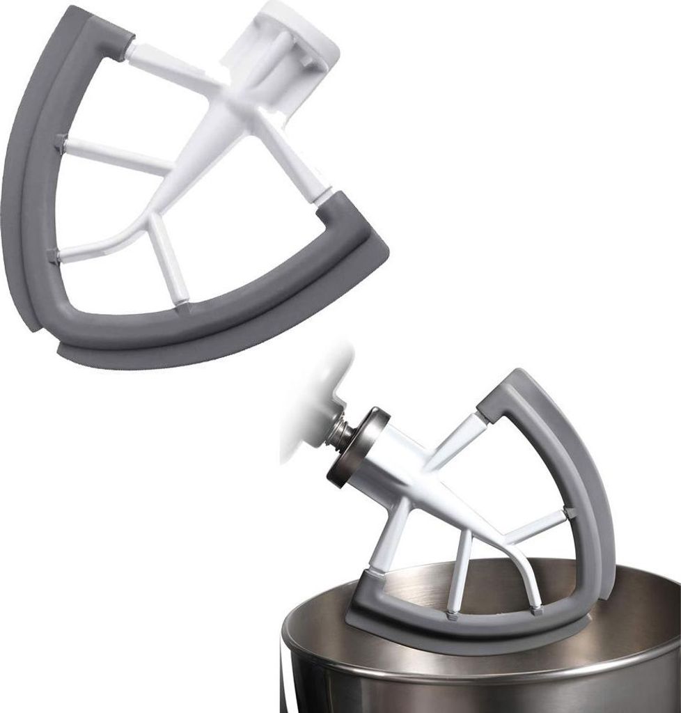 Flachrührer Zubehör für Kitchenaid-Mixer,Flex Edge Beater,Doppelseitige Silikonkanten für 4,5-5 Quart Tilt-Head Standmixer,Zubehör für Kitche...