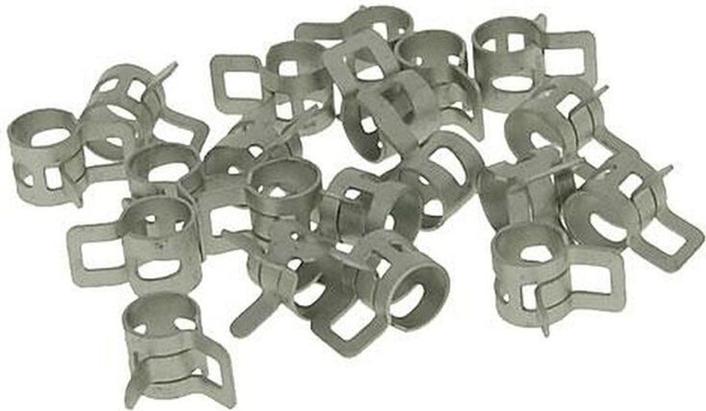 Schlauchschelle 6-7mm 20 Stk. Universal Roller Mofa Moped Motorrad Quad Enduro