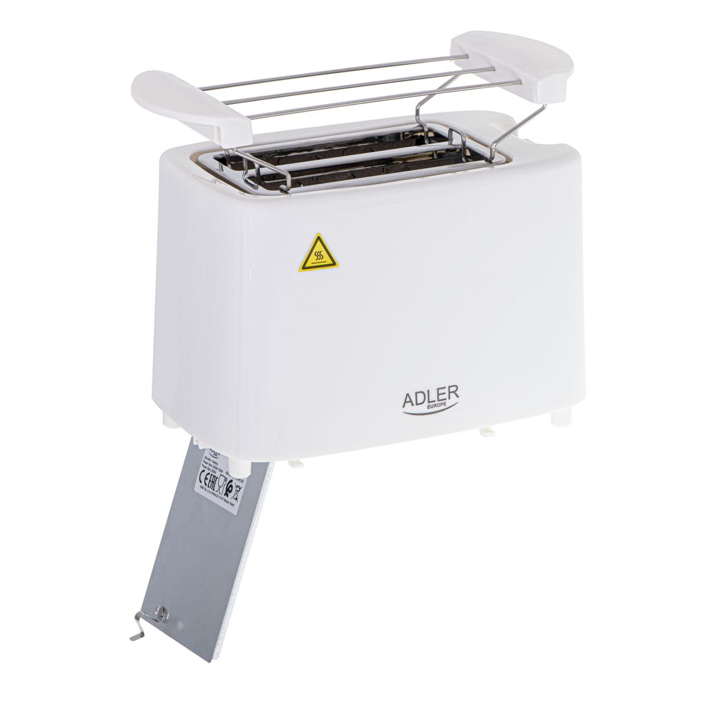 Adler AD 3223 toster 2 kromki 750 W biały Zdjęcie produktu 