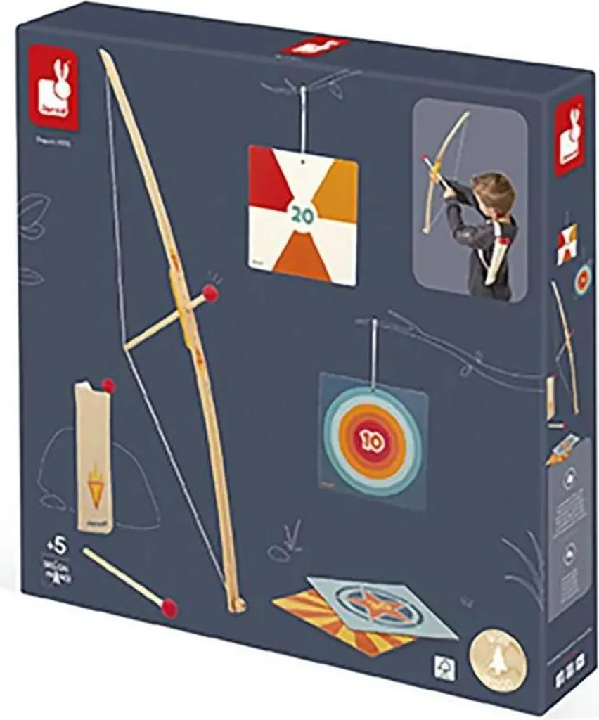 Set de tir à l'arc enfant avec flèches ventouses et cible de précision - 6