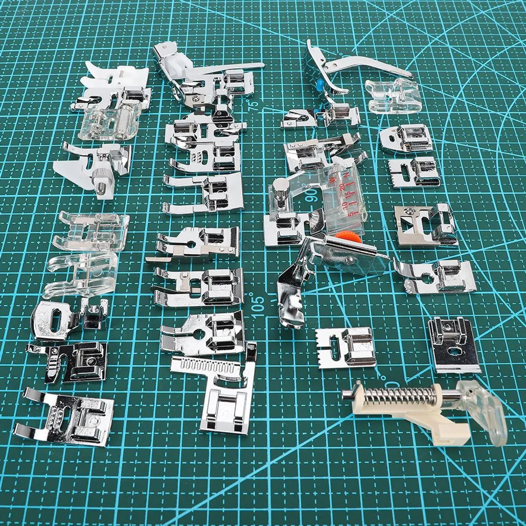 Pied de biche machine à coudre : ensemble de 32 outils pour broderie