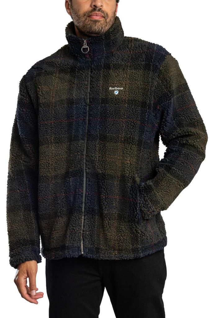 Barbour Fleecejacke aus Tartan, Braun XL Produktbild 
