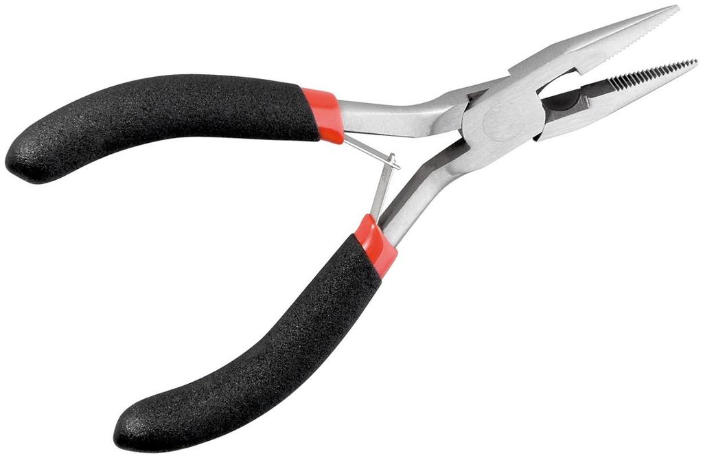 goobay platte tang, half rond, 125 mm, met geribbelde Productafbeelding 