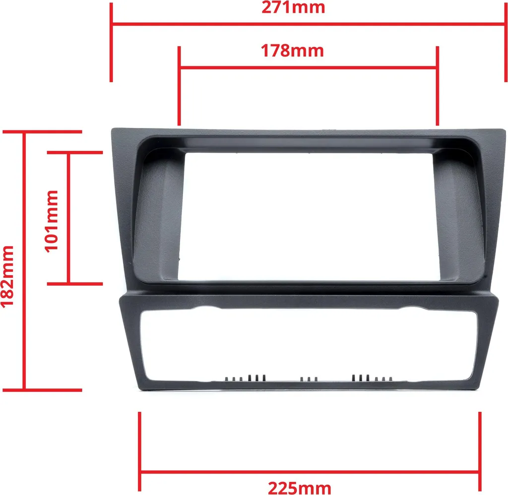 Façade Autoradio 2 DIN pour BMW E90 E91 E92 Kit d'Installation Audio - 2