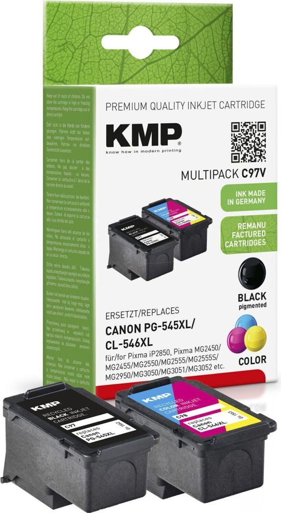 KMP C97V Multipack BK/Color komp. m. Canon PG-545/CL-546 XL Produktbild 