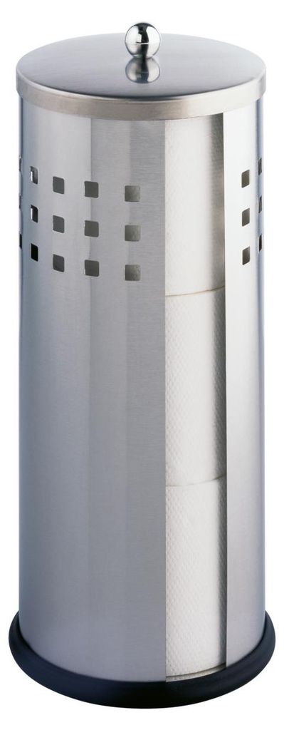 WENKO Ersatz Toiletten Papier Rollen Halter Edelstahl Produktbild 